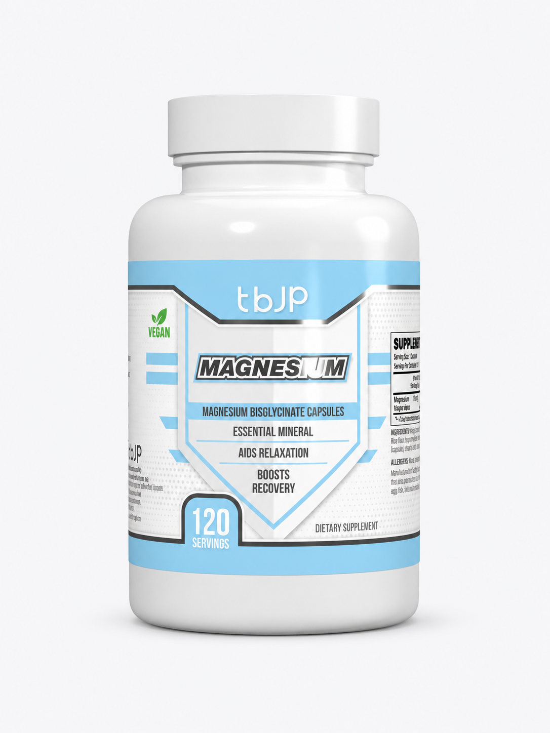 Trained By JP Magnesium Bisglycinate – 120 Capsules