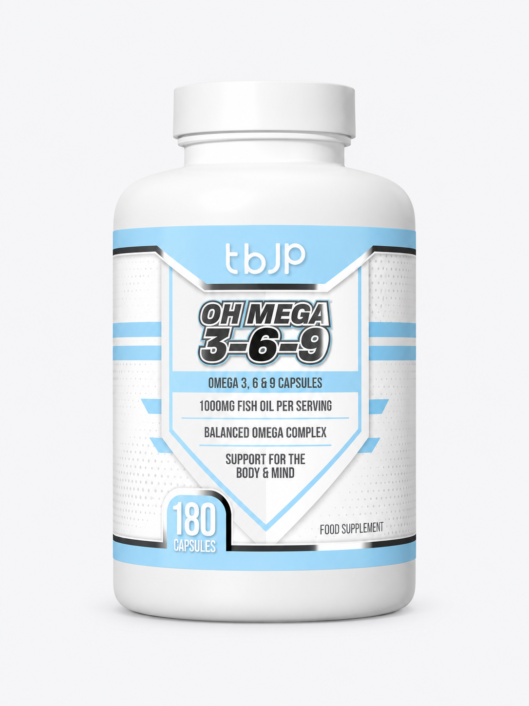 Trained By JP Omega 3-6-9 – 180 Capsules