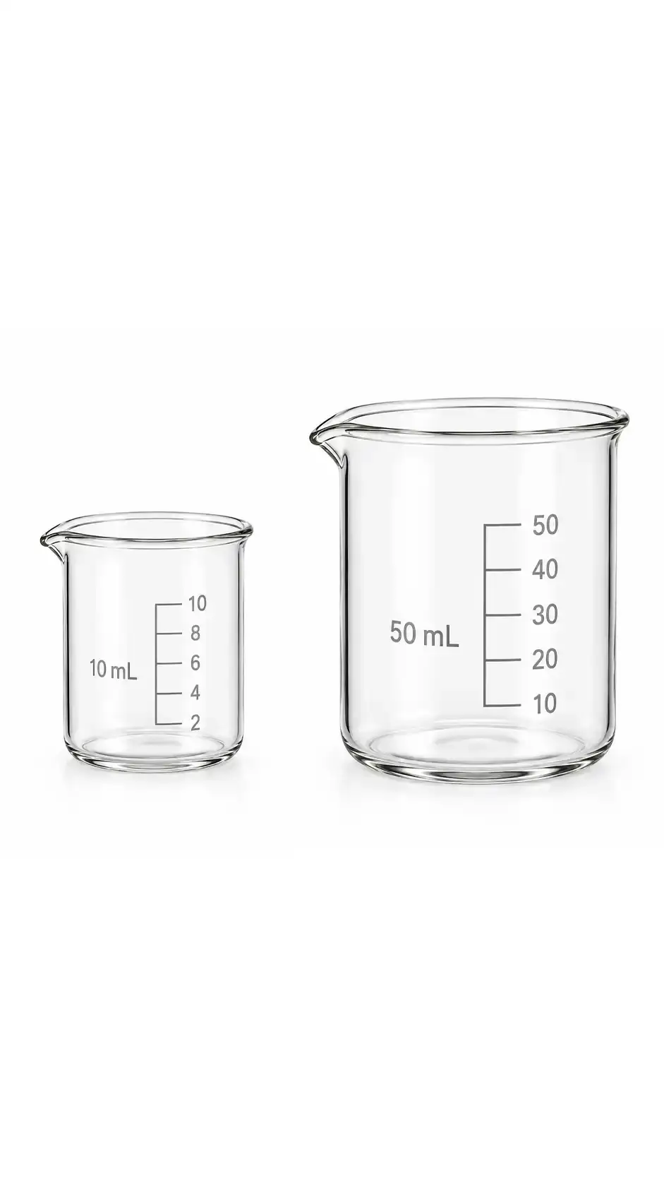 Glass Laboratory Beaker – 10 ml / 50 ml